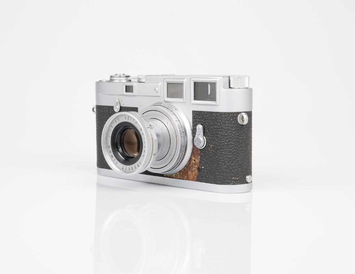 Leica M3 silver chromed with Elmar-M 1:2.8/50 collapsible