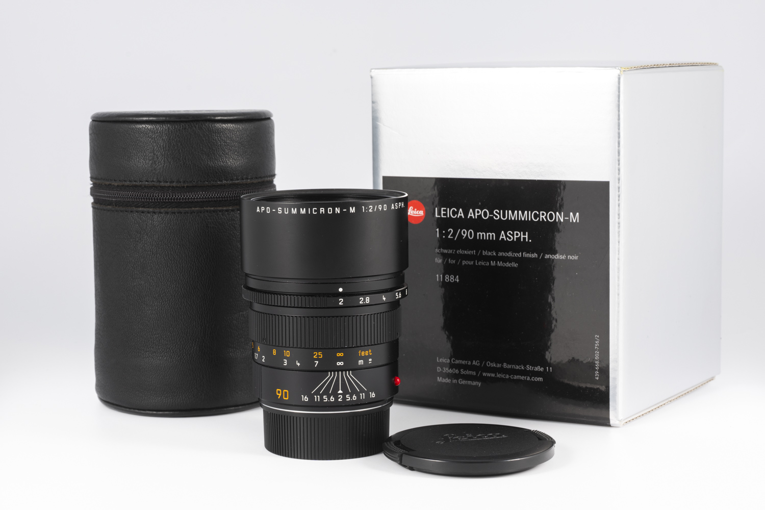 Leica APO-SUMMICRON-M 2/90 mm ASPH., schwarz (11884)