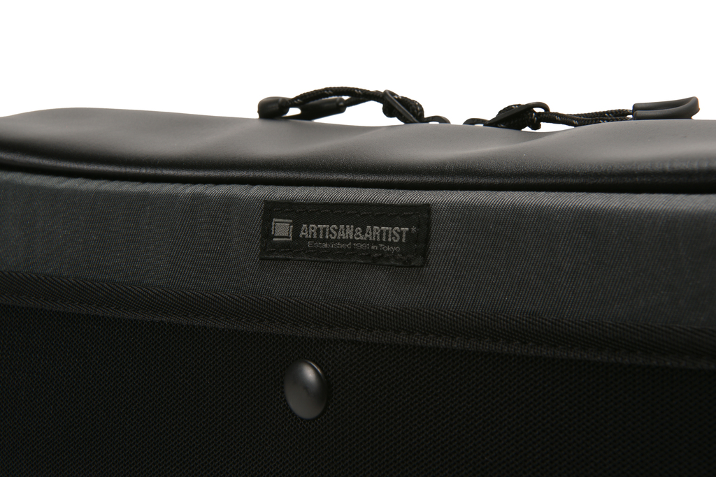 Artisan&Artist PVC leather/Nylon bag ACAM BS0002 BKGY