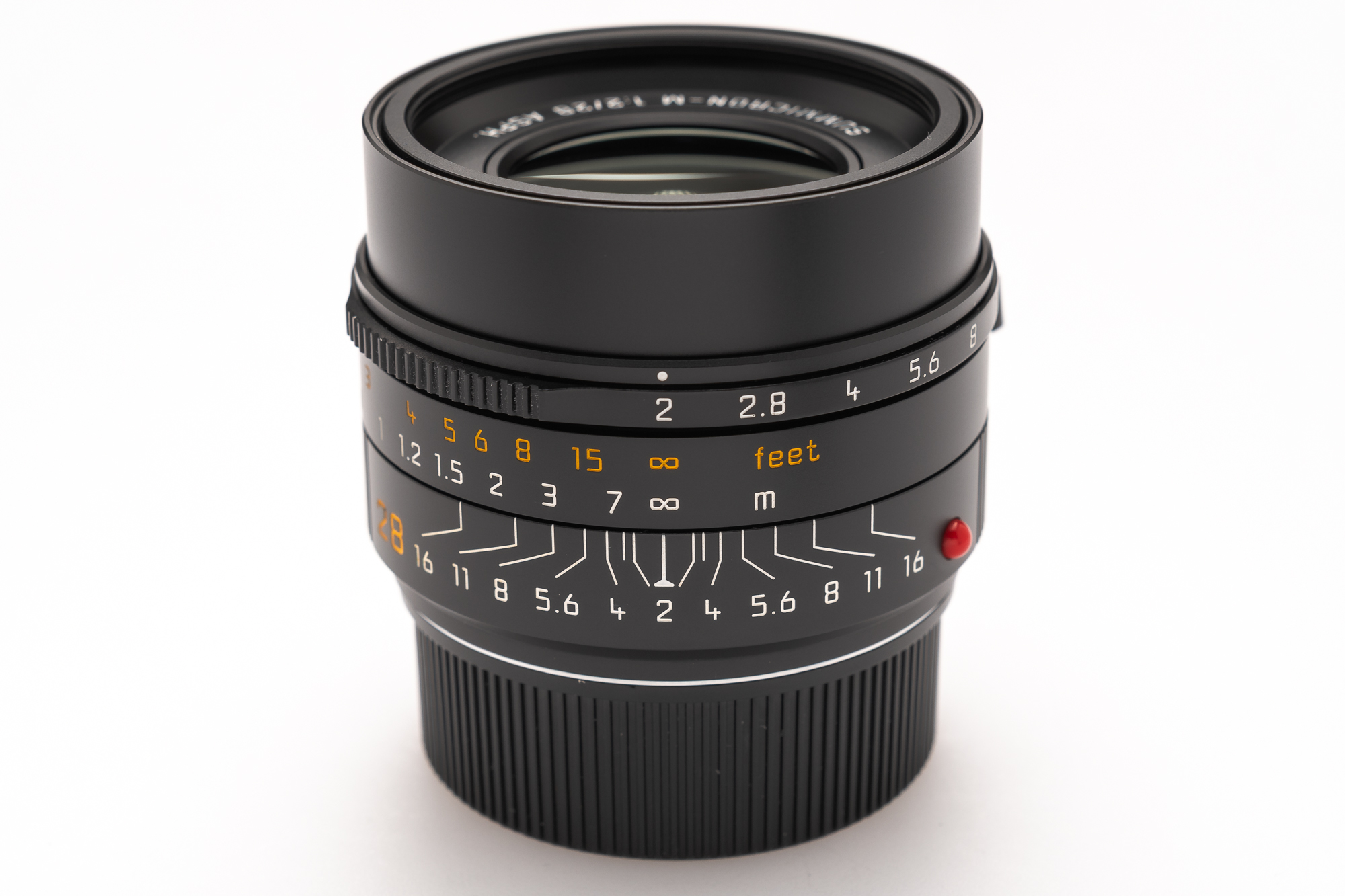 Leica 28mm Summicron-M f/2 ASPH., Black Anodized Leica 28mm Summicron-M f/2 ASPH., Black Anodized