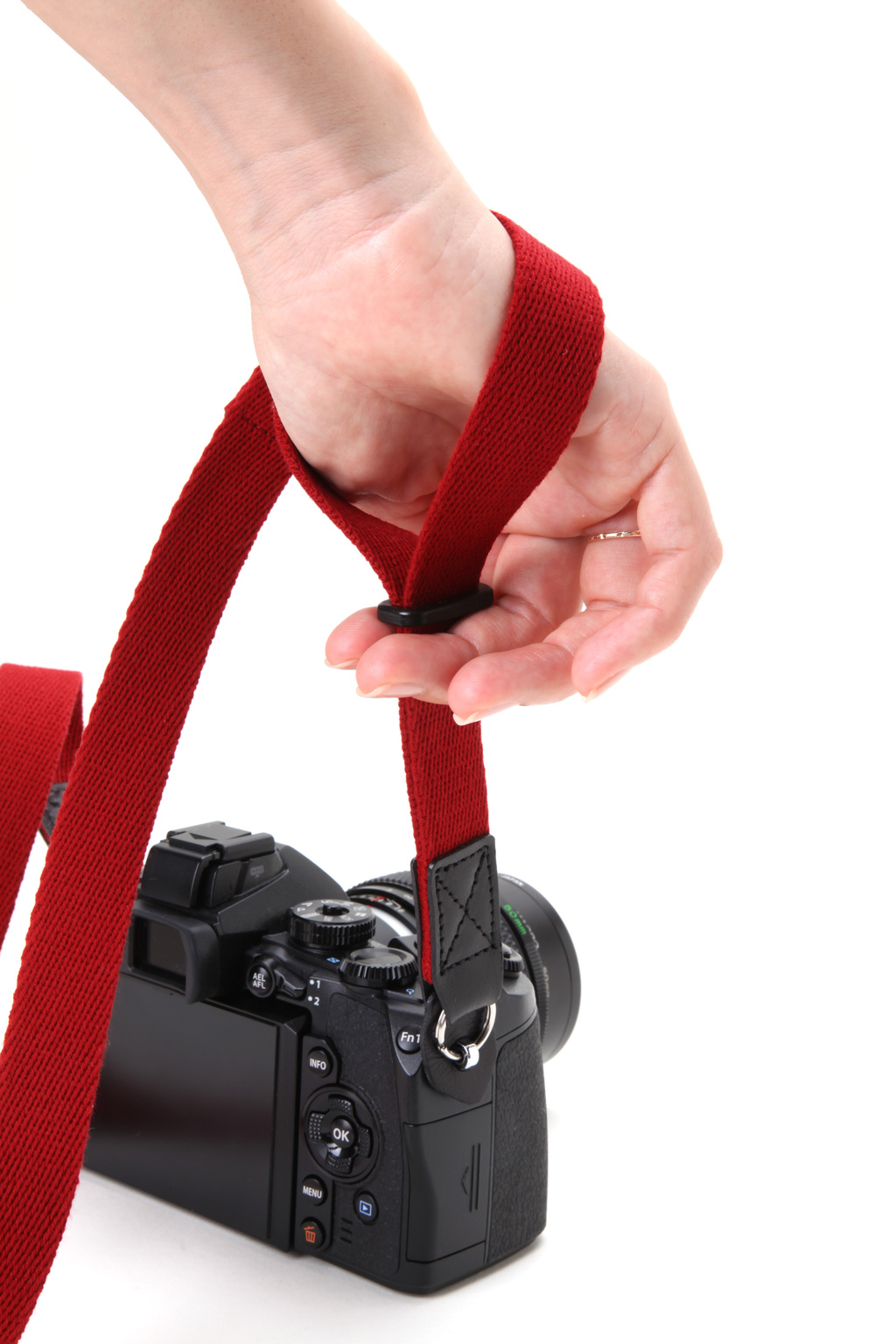 Artisan&Artist Acrylic camera strap ACAM 108 RED