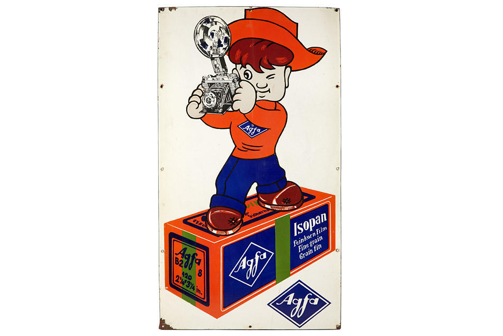 Agfa Boy Enamel Sign Agfa Boy Enamel Sign
