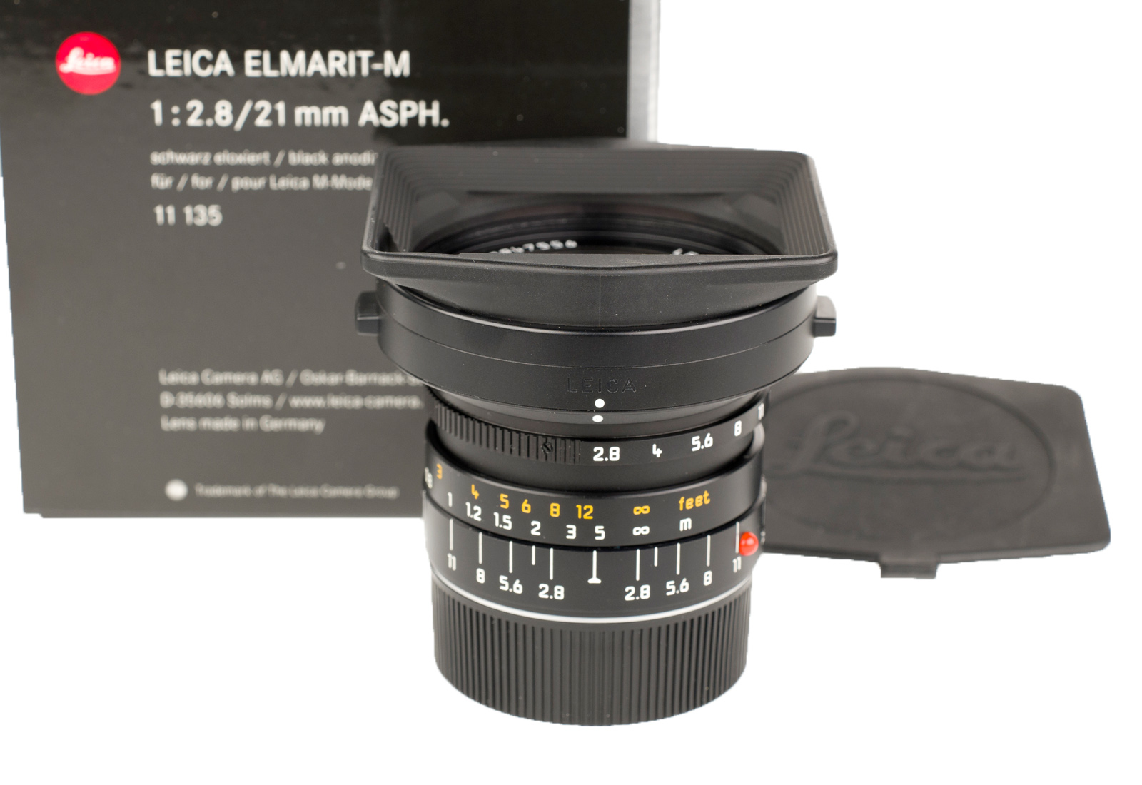 Leica Elmarit-M 1:2,8/21mm ASPH. black anodized 11135