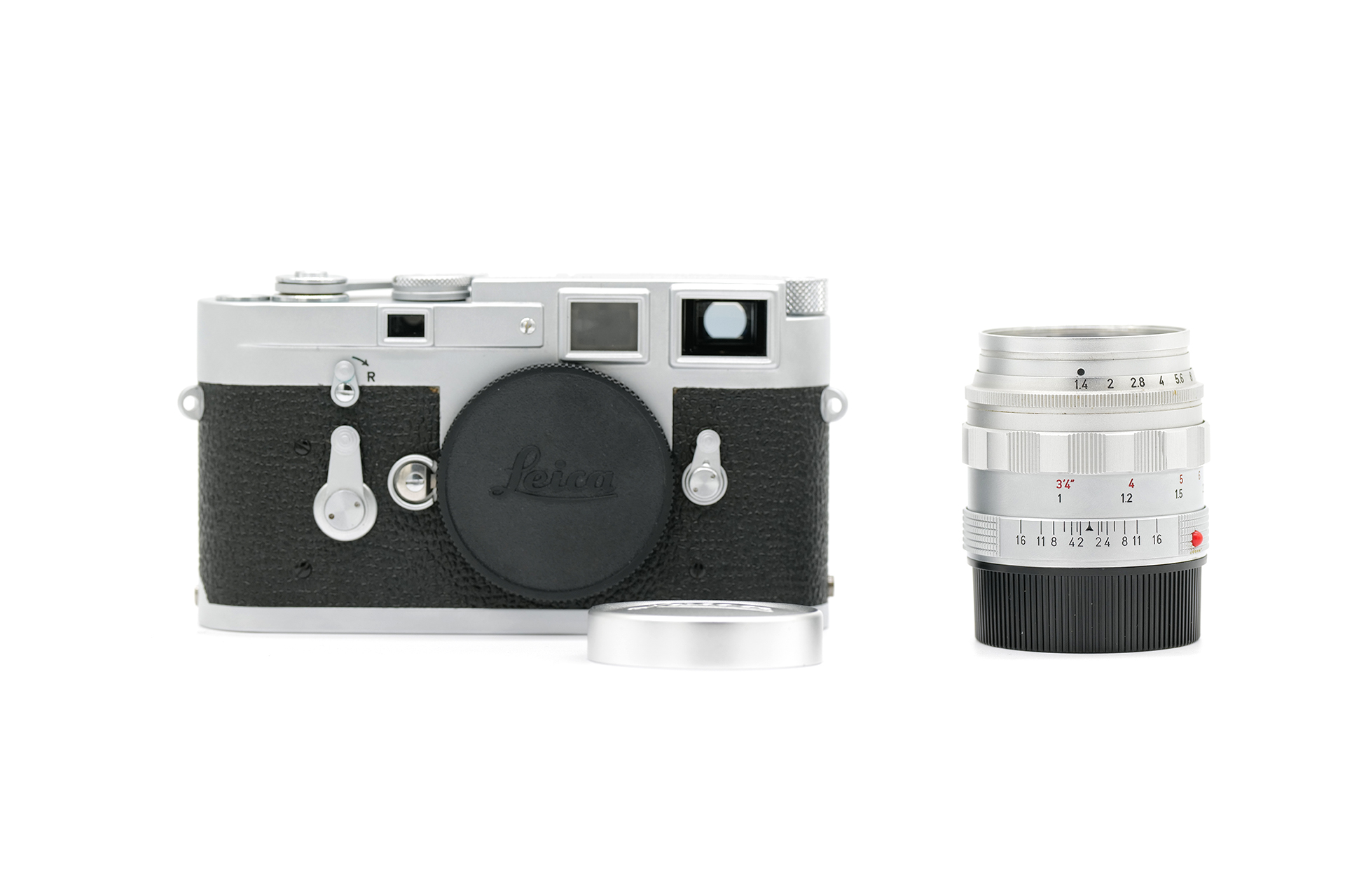 Leica M3 body + light meter + Summilux 50mm 1.4 v1
