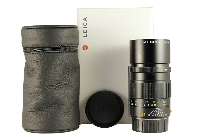 LEICA APO-TELYT-M 1:3.4/135, black anodized 11889