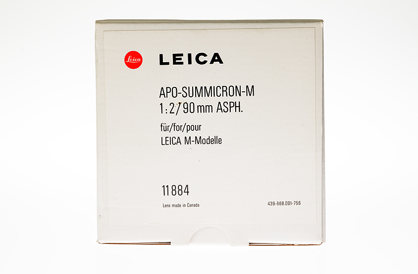 Leica APO-SUMMICRON-M 2/90 mm ASPH., black