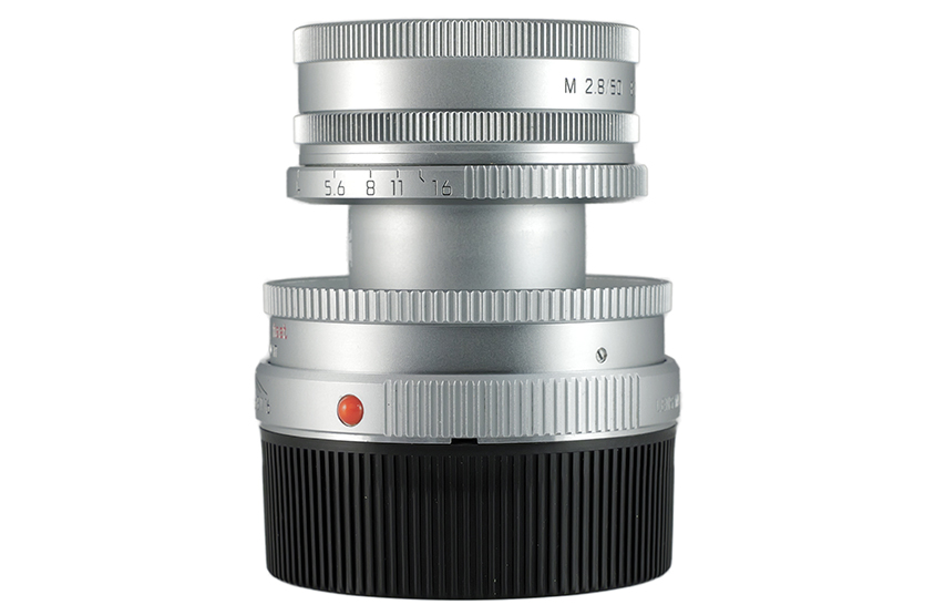 Leica ELMAR-M 1:2,8/50, silver chrome finish, collapsible 11823