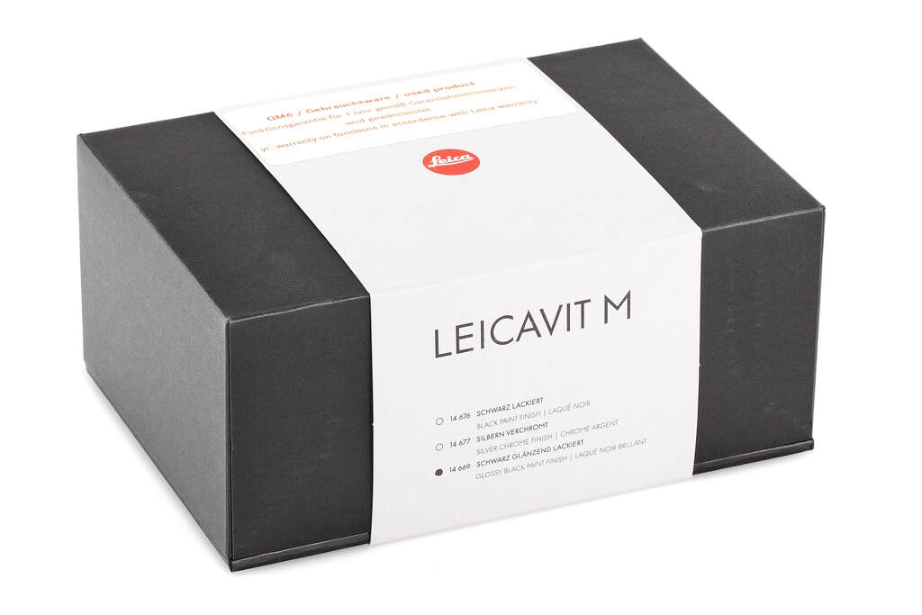Leica Leicavit M 14669 glossy black paint finish - like new with 2 years guarantee