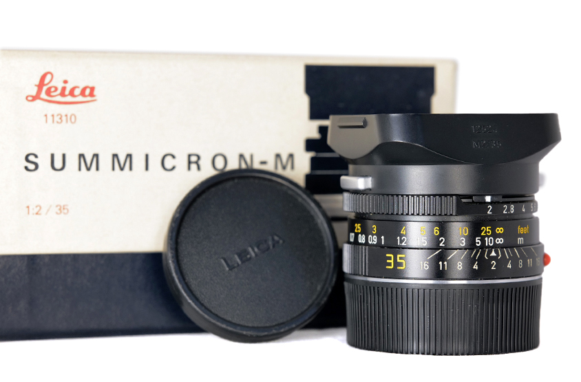 LEITZ SUMMICRON-M 2/35mm  schwarz eloxiert E39 11310