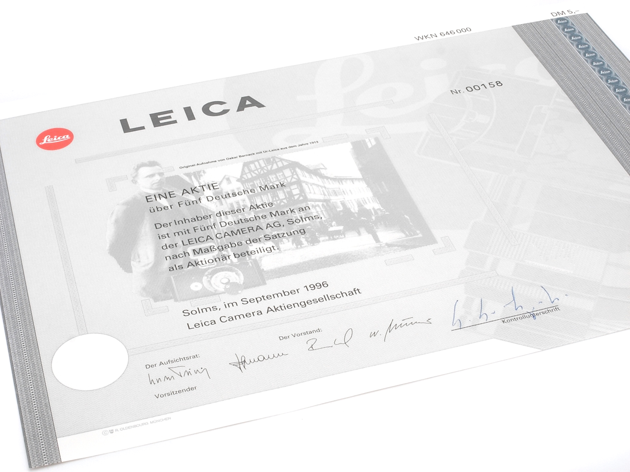 Leica M6 black "1 piece Leica IPO 1996"