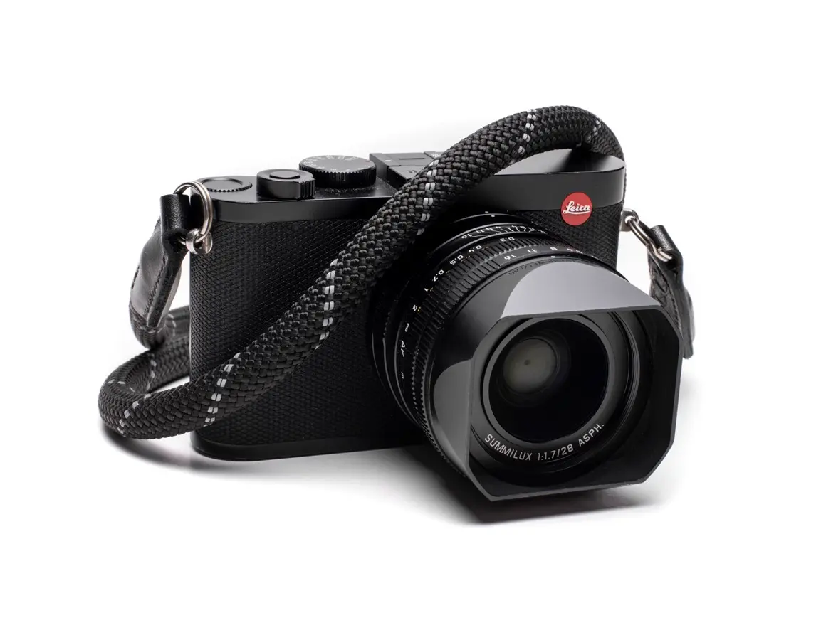 Leica Rope Strap, black reflective, 100 cm, ring