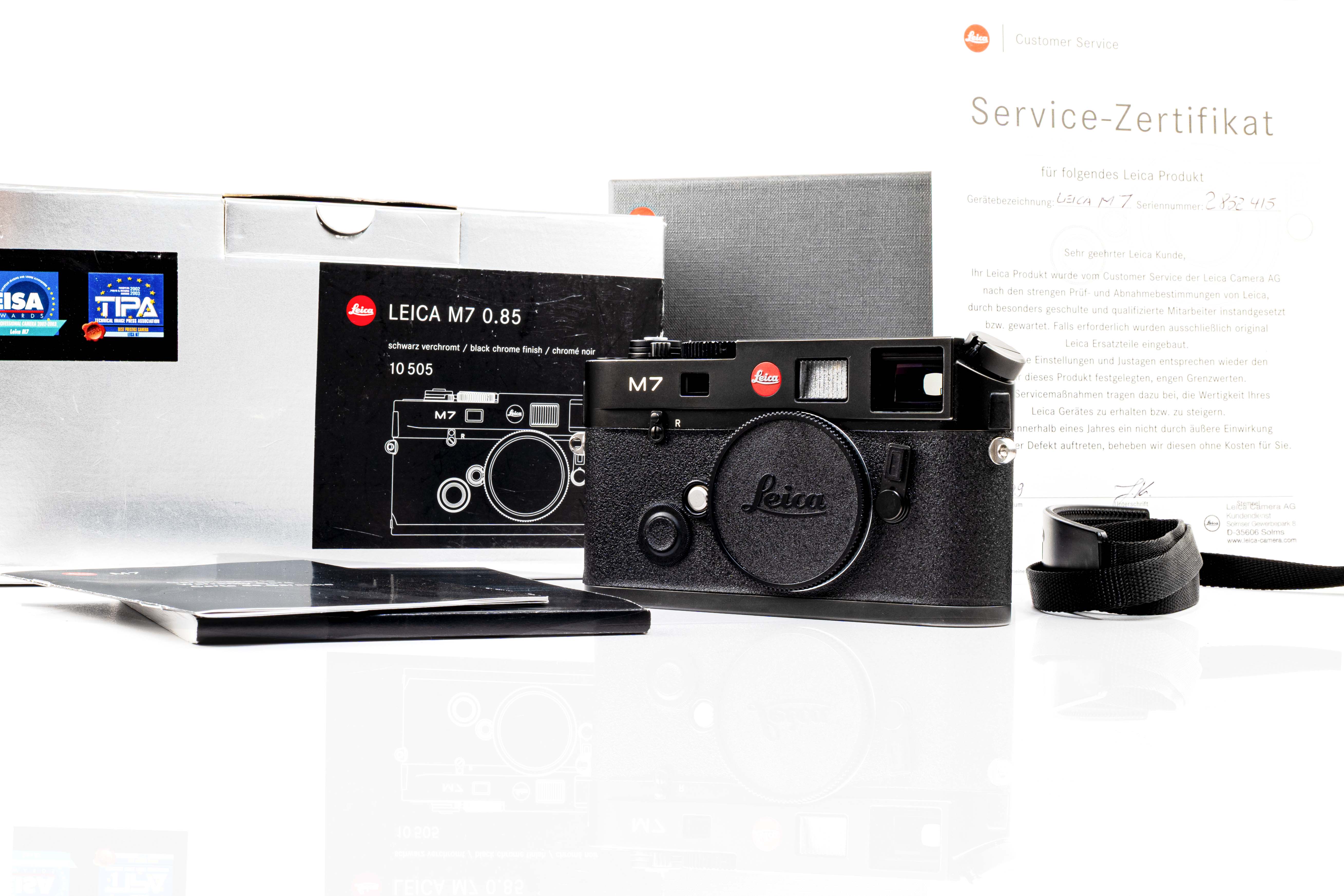 Leica M7 0.85, schwarz verchromt