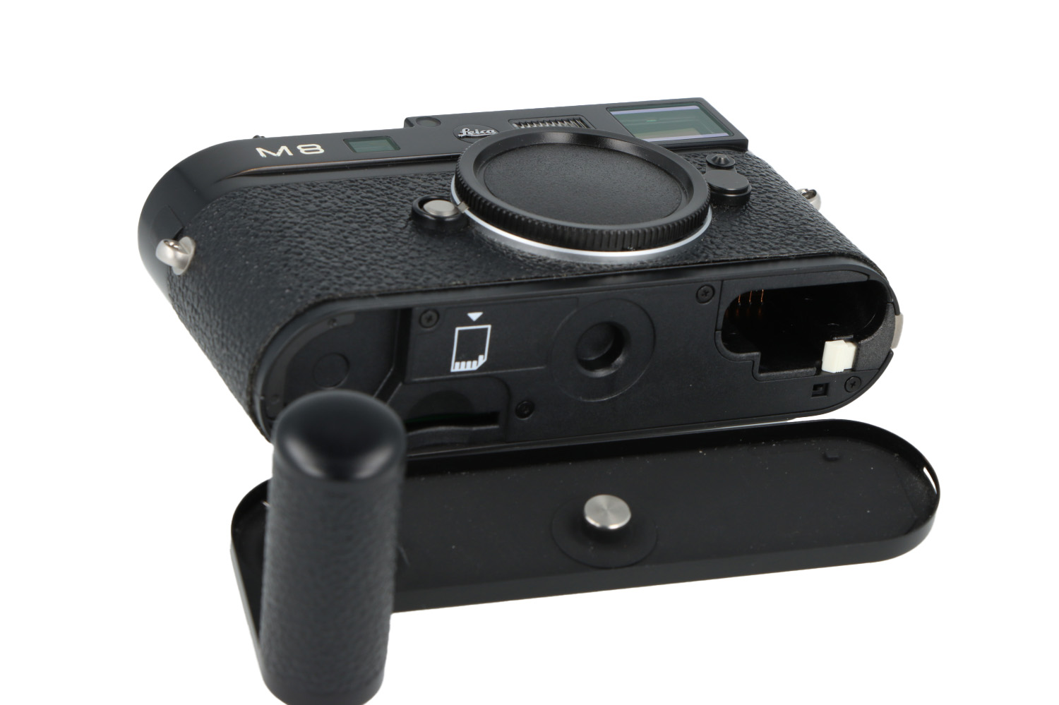 Kit Leica M8.2 Schwarz Lack + Griff + Daumenauflage (10711)