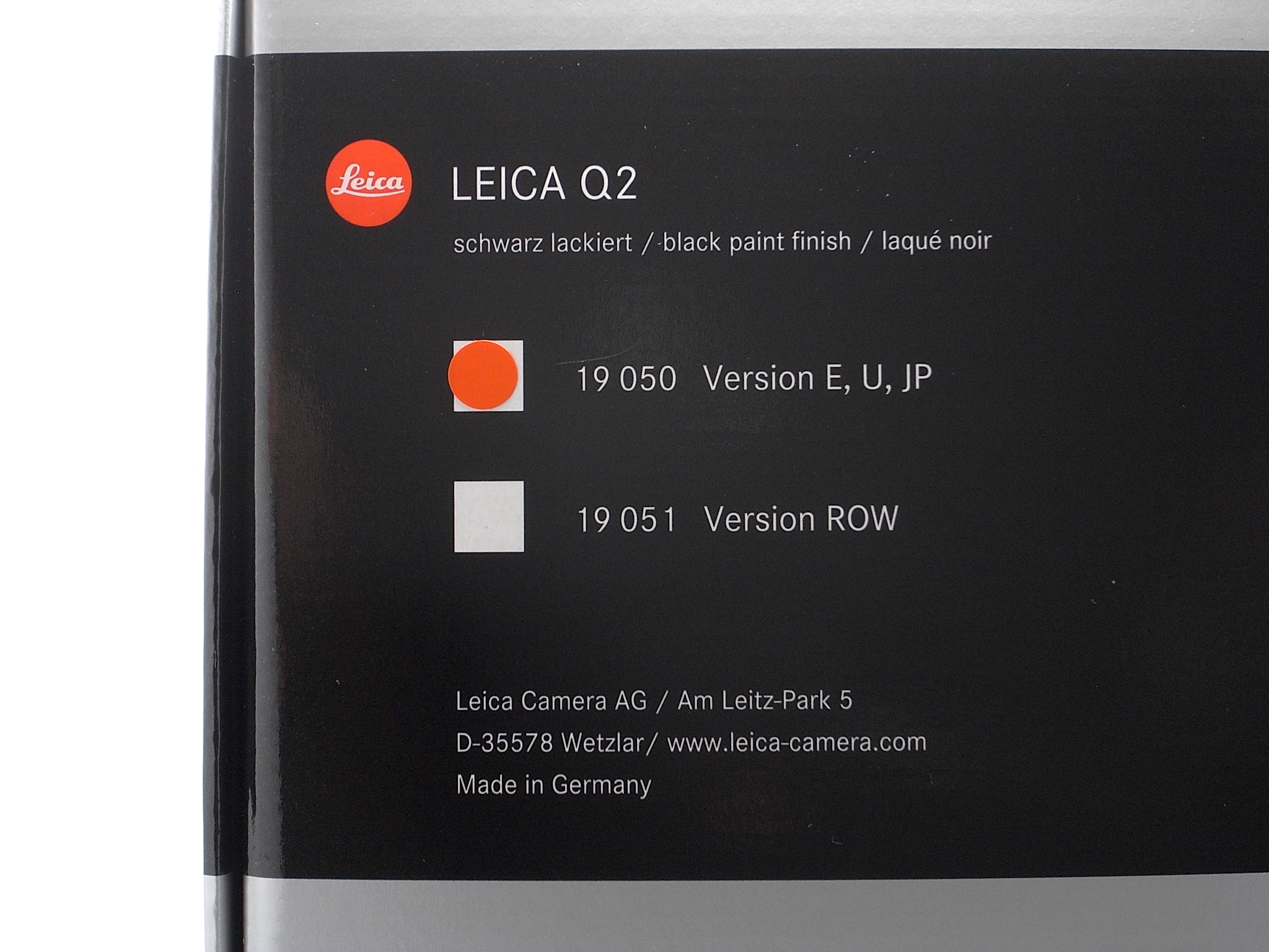Leica Q2 black