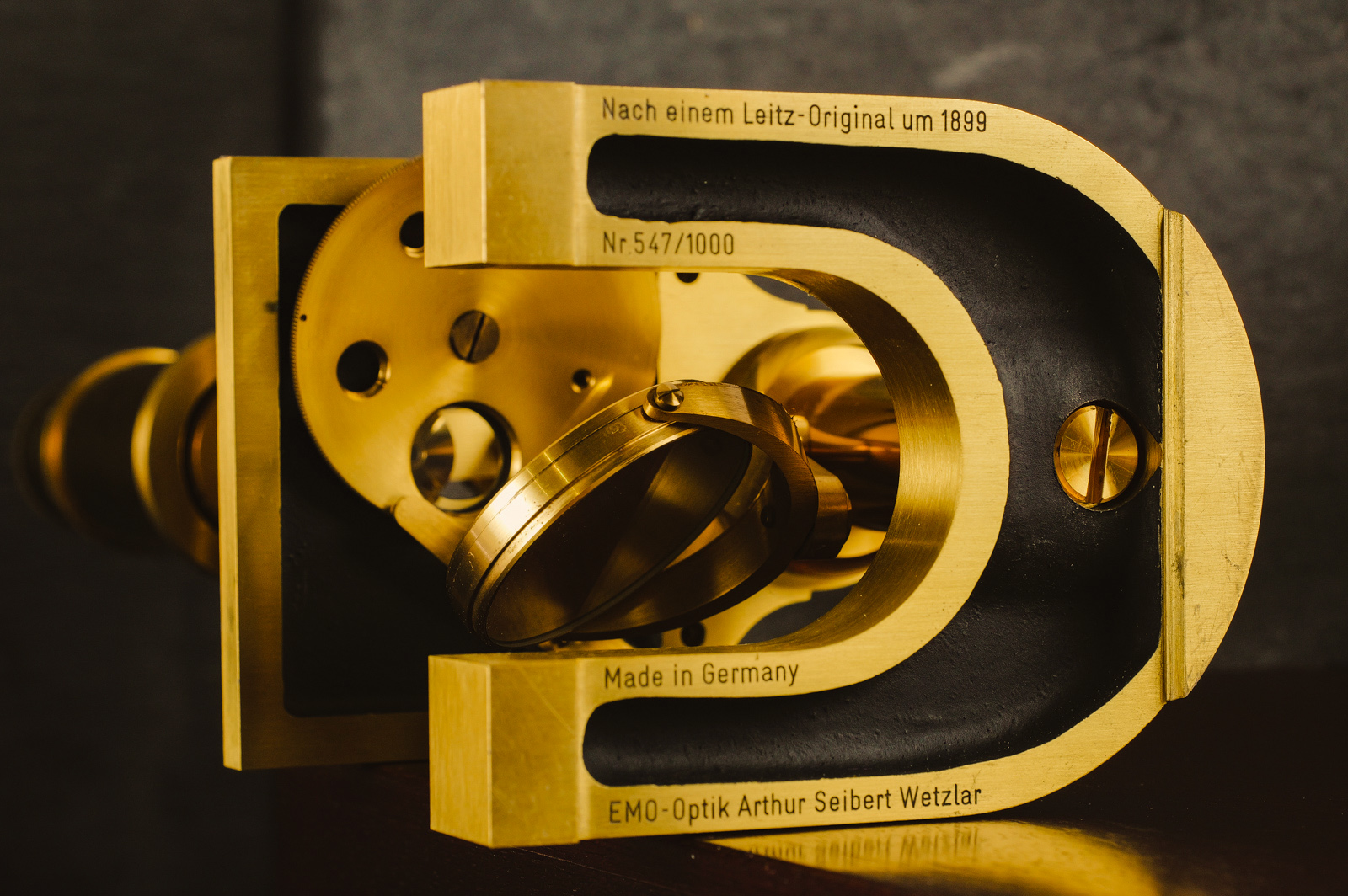 Leica Leitz Brass Microscope Leica Leitz Brass Microscope
