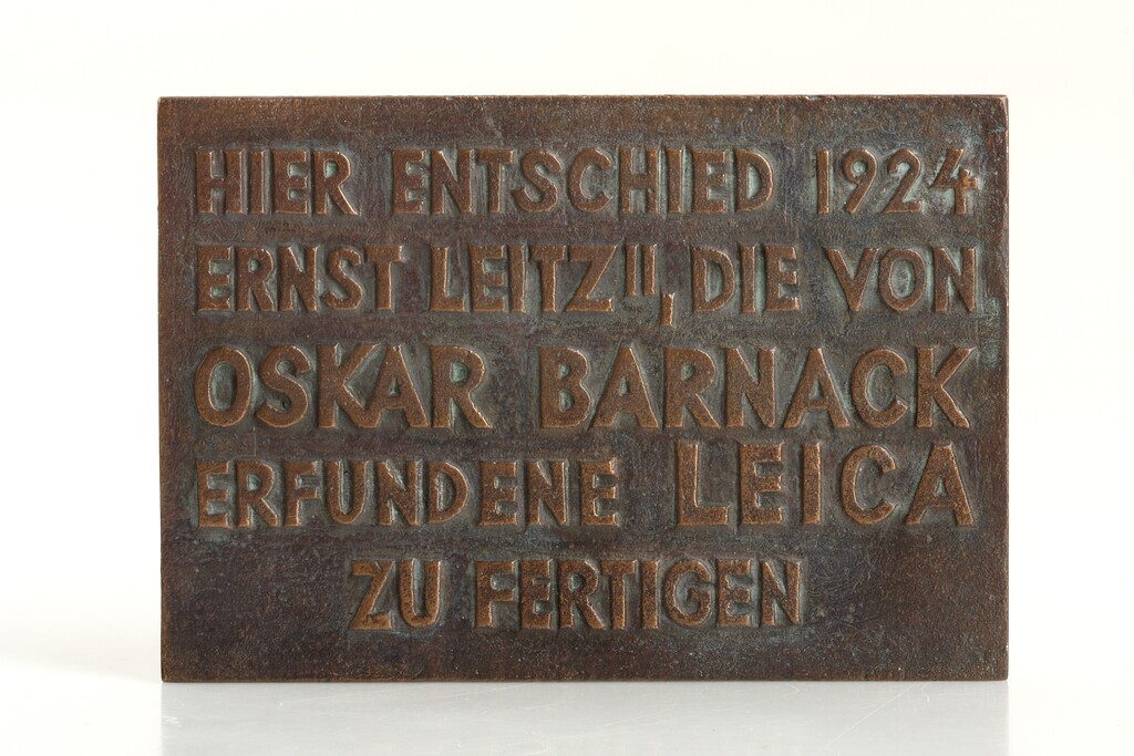 Leitz Commemorative Plaque