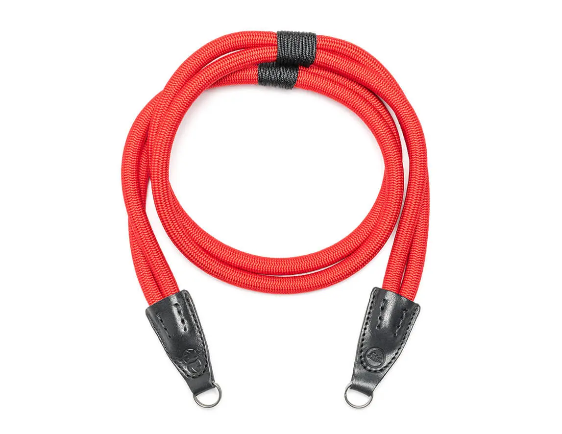 Leica Double Rope Strap created by COOPH, red, 126 cm, Ring Leica Double Rope Strap created by COOPH, red, 126 cm, Ring