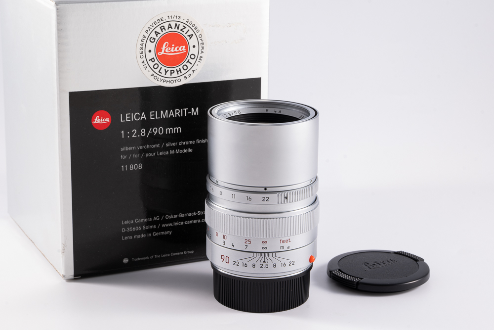 Leica ELMARIT-M 1:2,8/90 mm,silbern verchromt (11808) Leica ELMARIT-M 1:2,8/90 mm,silbern verchromt (11808)