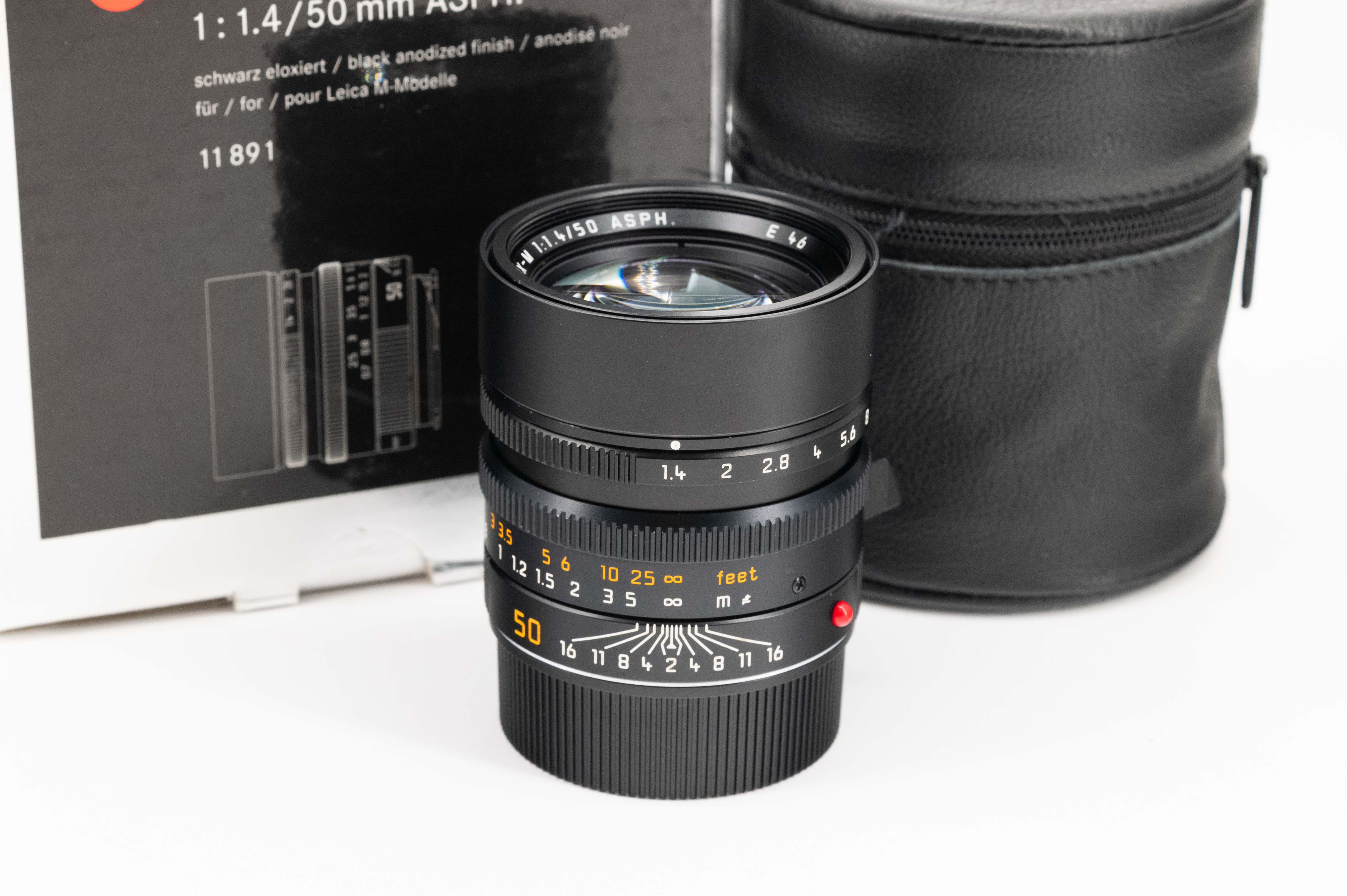 Leica Summilux-M 50 mm f/1,4 ASPH nero anodizzato 11891