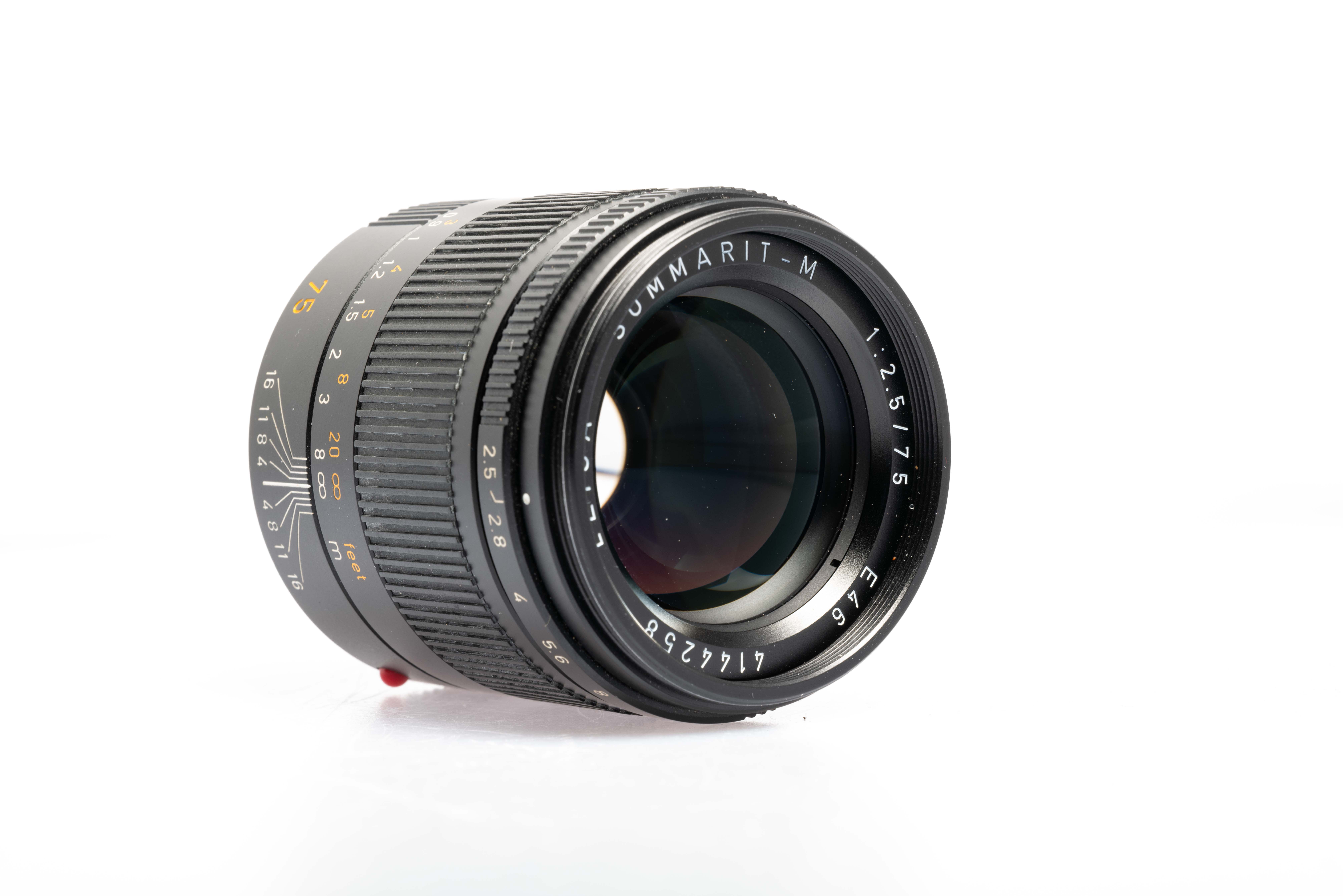 LEICA SUMMARIT-M 2.5/75 mm, schwarz elox.