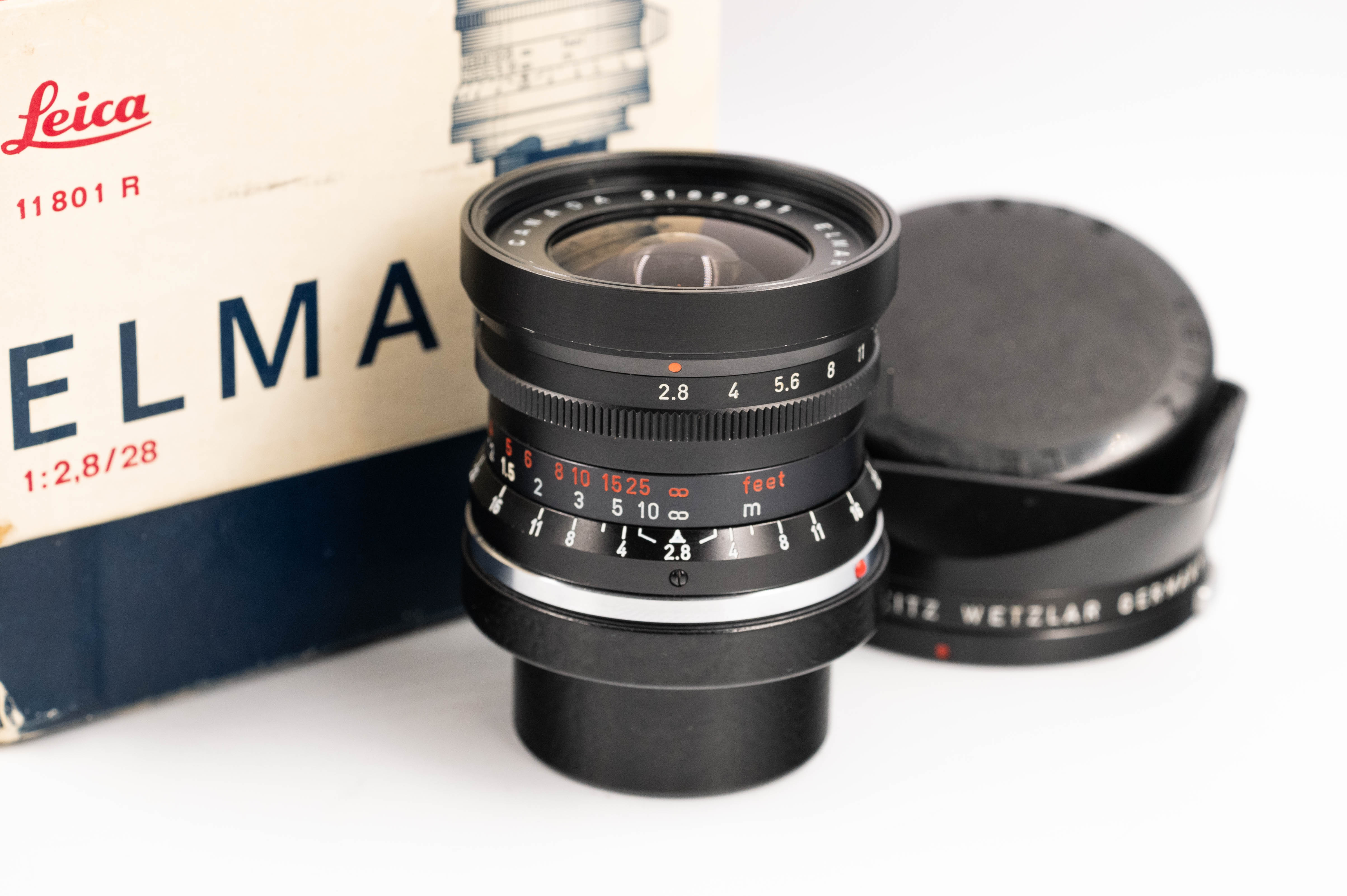 Leica Elmarit-M 28mm f/2.8 9 Element Red Scale 11801 Leica Elmarit-M 28mm f/2.8 9 Element Red Scale 11801