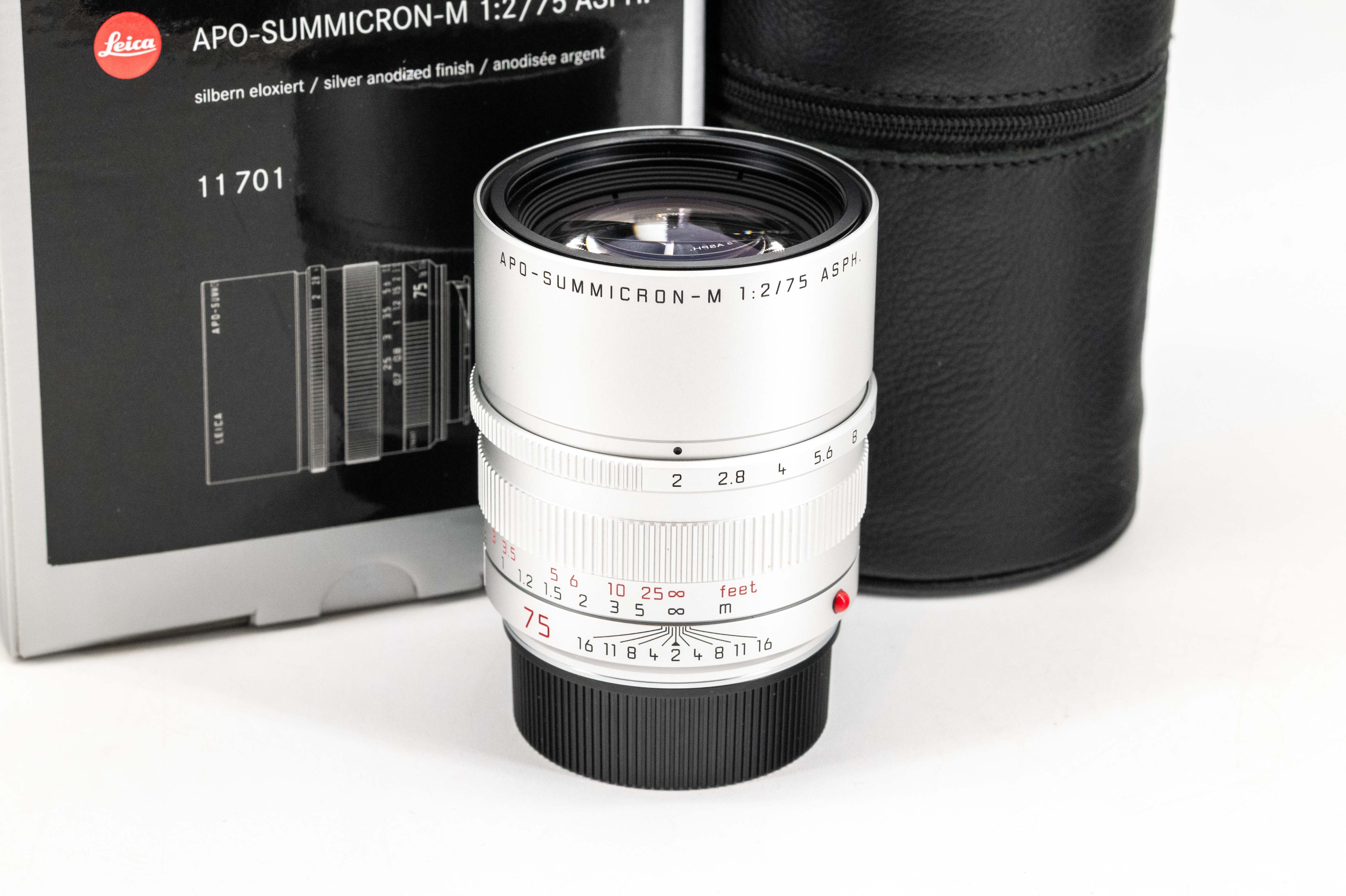 Leica APO-Summicron-M 75mm f/2 ASPH Silver Anodised 11701