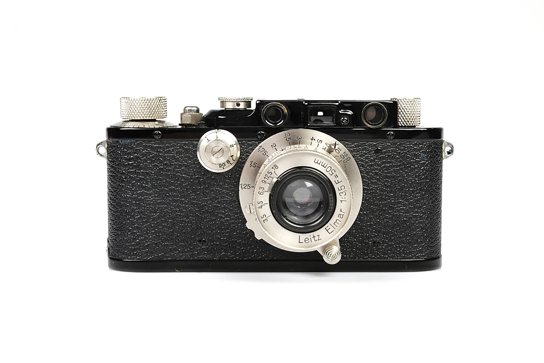 Leica III black with Elmar 3.5/50mm nickel-plated from 1933