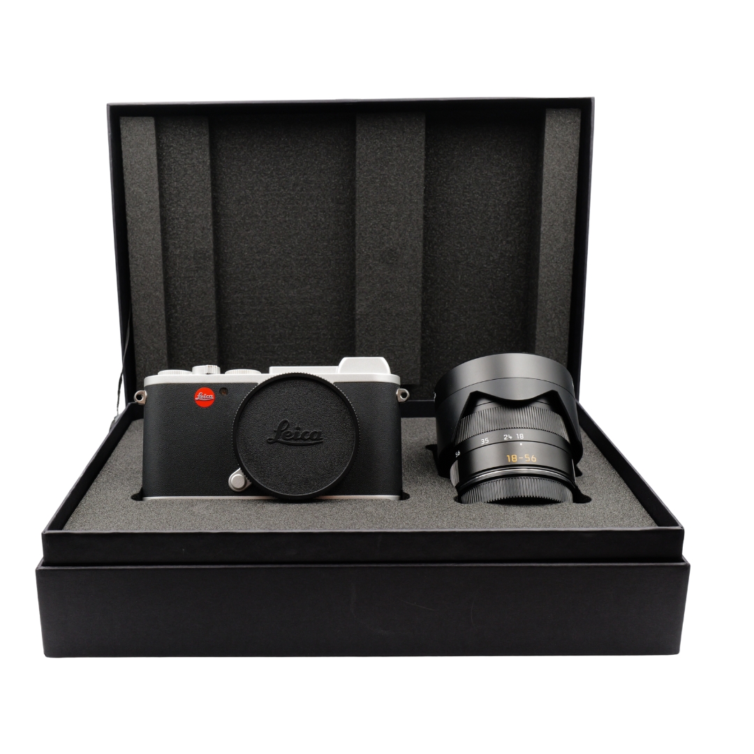 LEICA CL Vario Kit 18-56mm, silver anodized finish