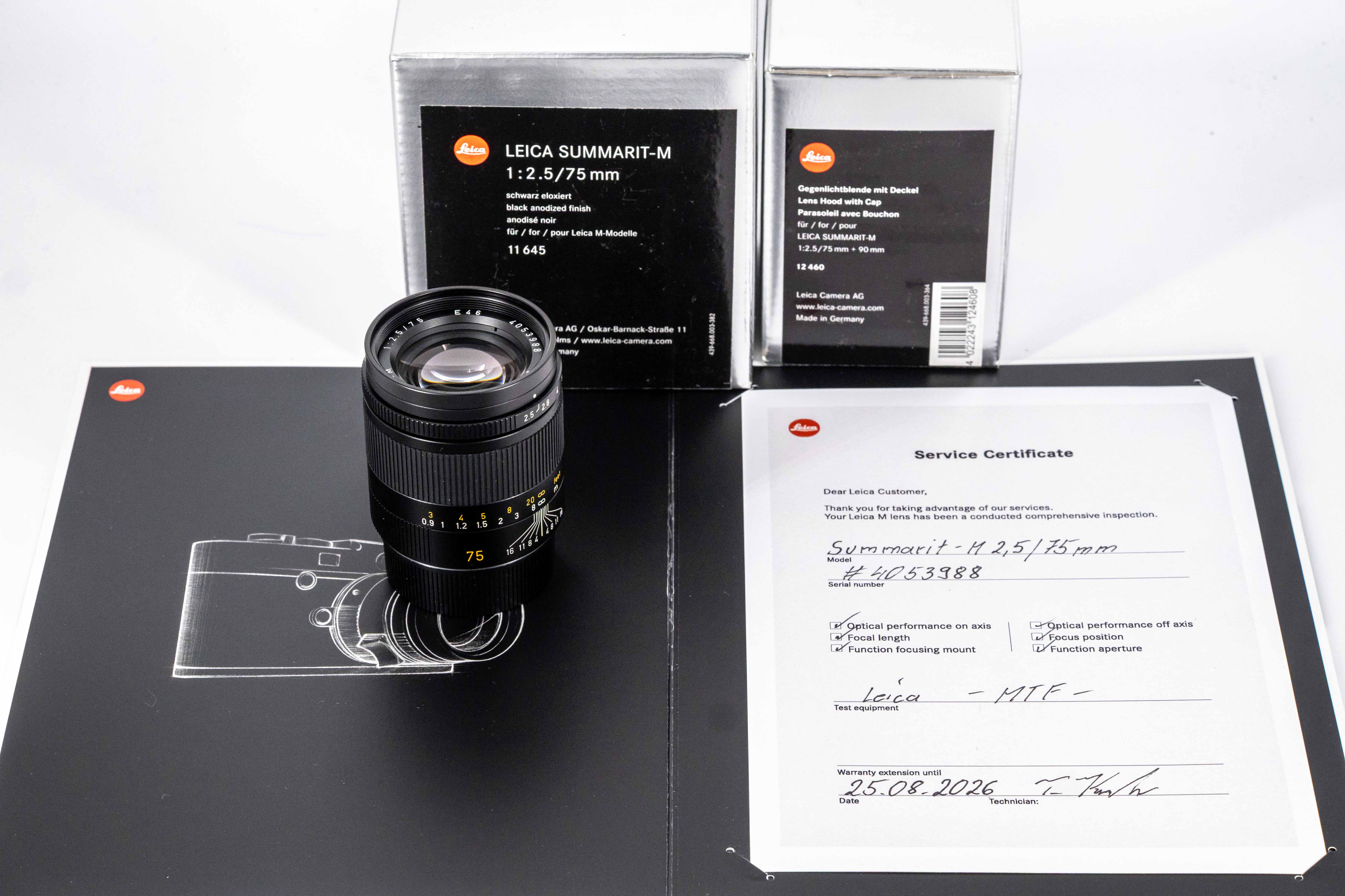SUMMARIT-M 2.5/75 mm, black anodised.