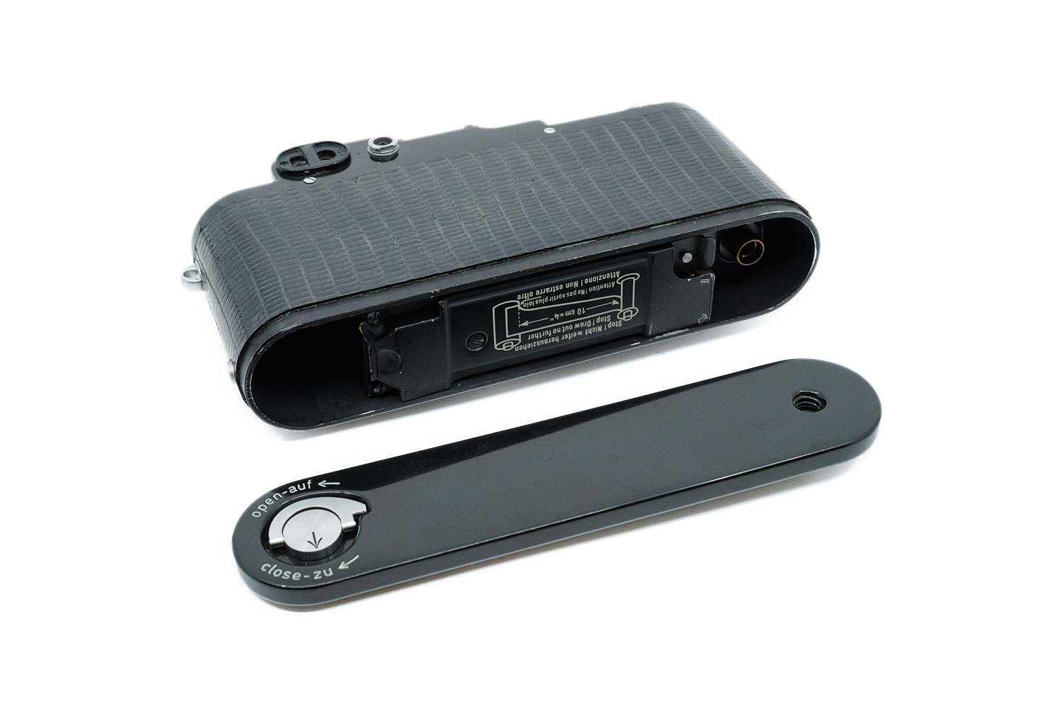 Leica IIIf Blackpaint, silver (Custom Repaint by BrassToBlack)