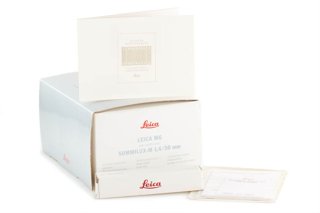 Leica M6 Platin '150 Years' set 10450