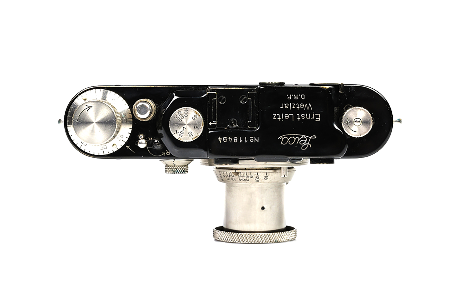 Leica III black with Elmar 3.5/50mm nickel-plated from 1933