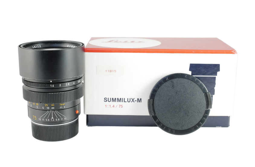 LEITZ SUMMILUX-M 1.4/75, black anodized 11815