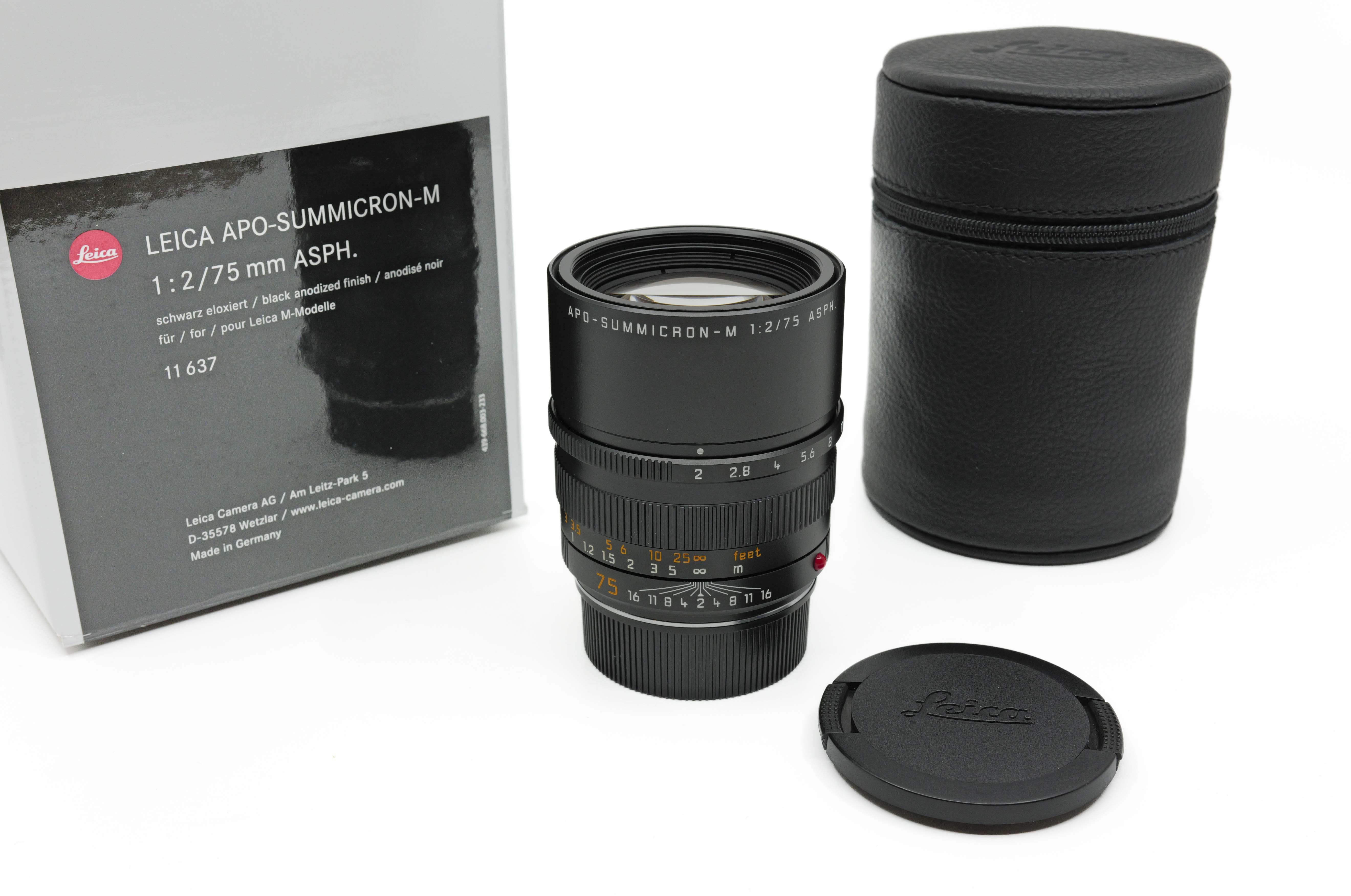 Leica APO-SUMMICRON-M 2/75 ASPH., BLACK