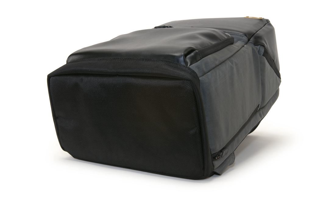 Artisan&Artist PVC leather/Nylon backpack ACAM BS0001 BKGY