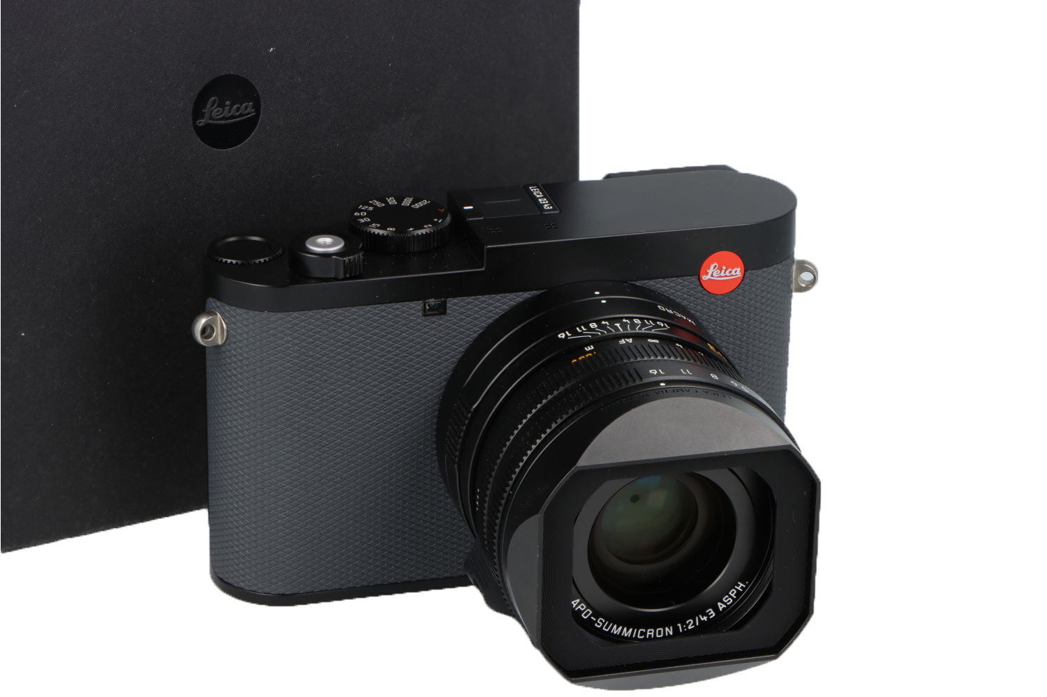 Kit Leica Q3 43 + supporto per pollice in argento + impugnatura di ricarica + adattatore CA USB-C (19084)