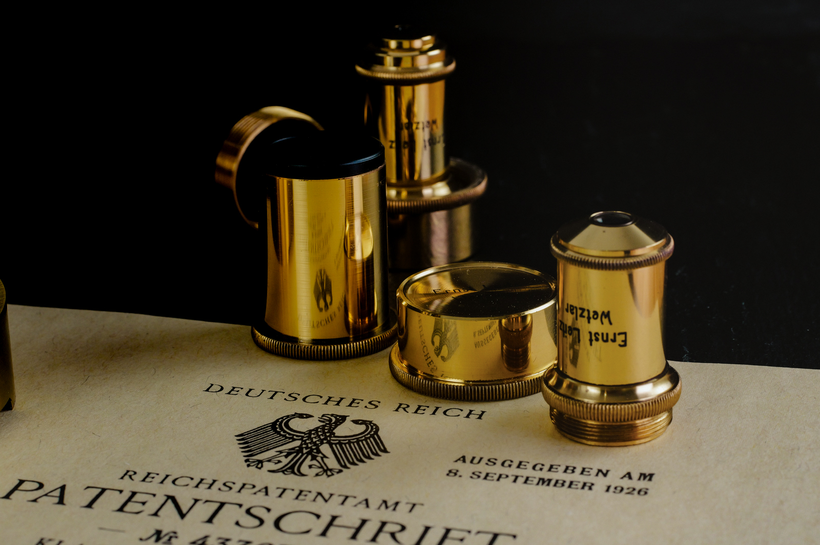 Leica Leitz Brass Microscope Leica Leitz Brass Microscope
