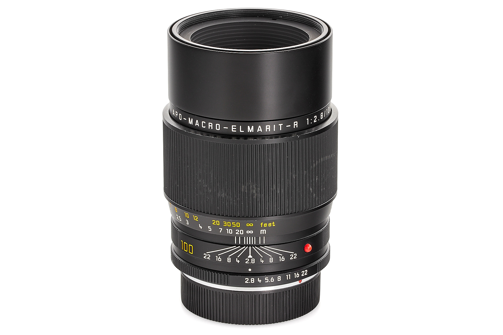 Leica APO-Macro-Elmarit-R 1:2,8/100 mm. Schwarz Leica APO-Macro-Elmarit-R 1:2,8/100 mm. Schwarz