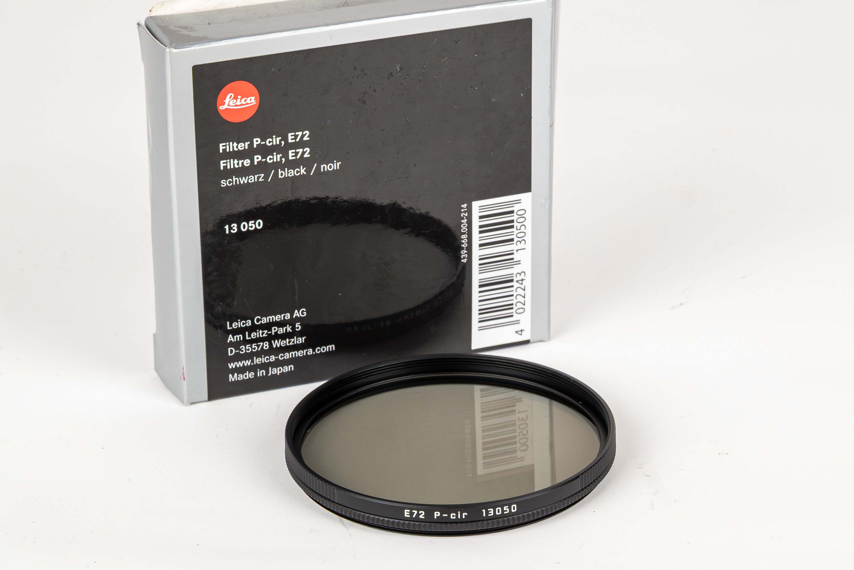 Leica P-cir Filter E72 black
