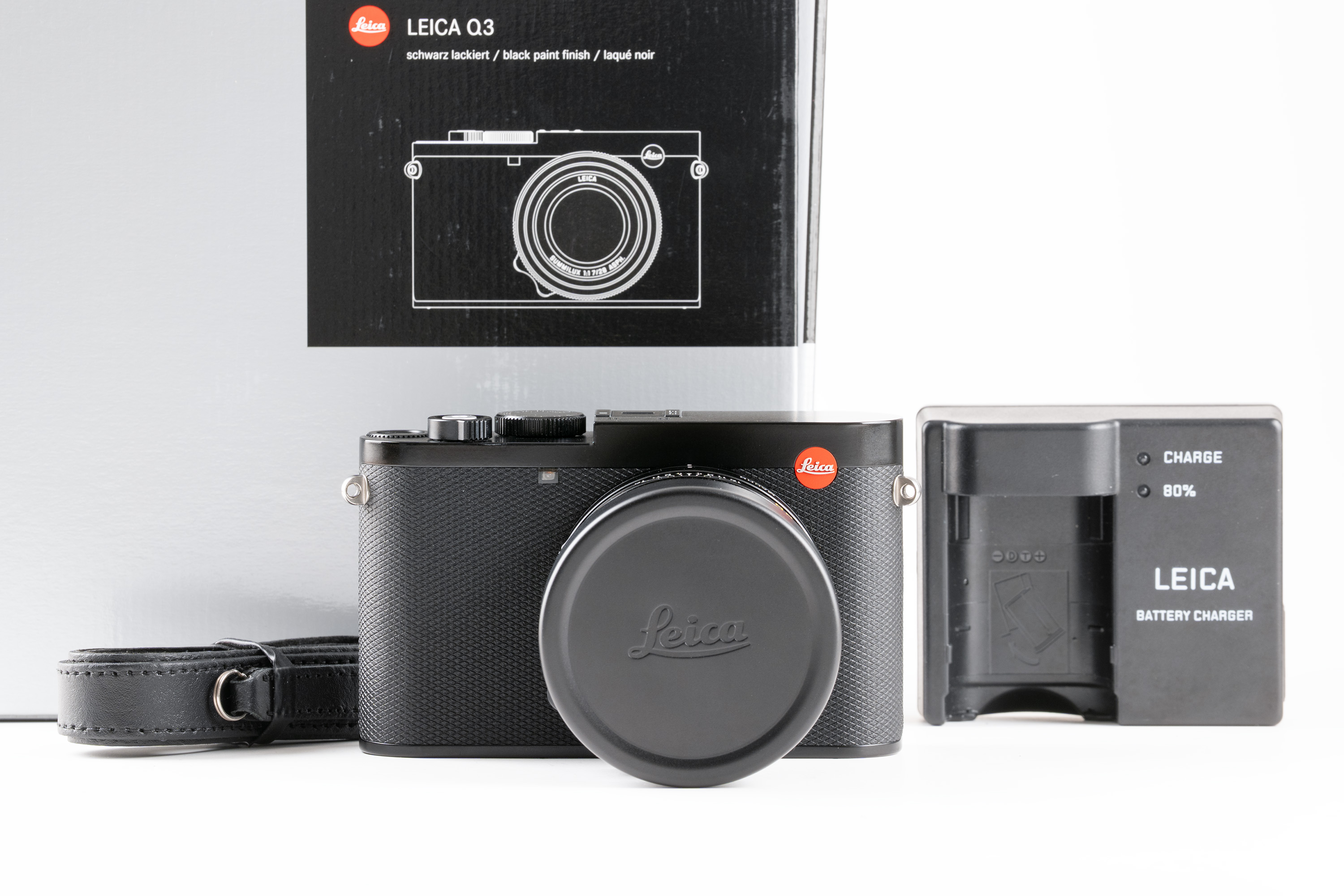 Leica Q3, schwarz lackiert (Version EU/US/CN)