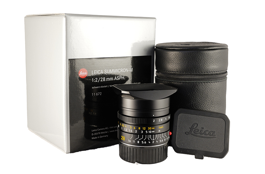 LEICA SUMMICRON-M 2/28mm ASPH., schwarz eloxiert 11672