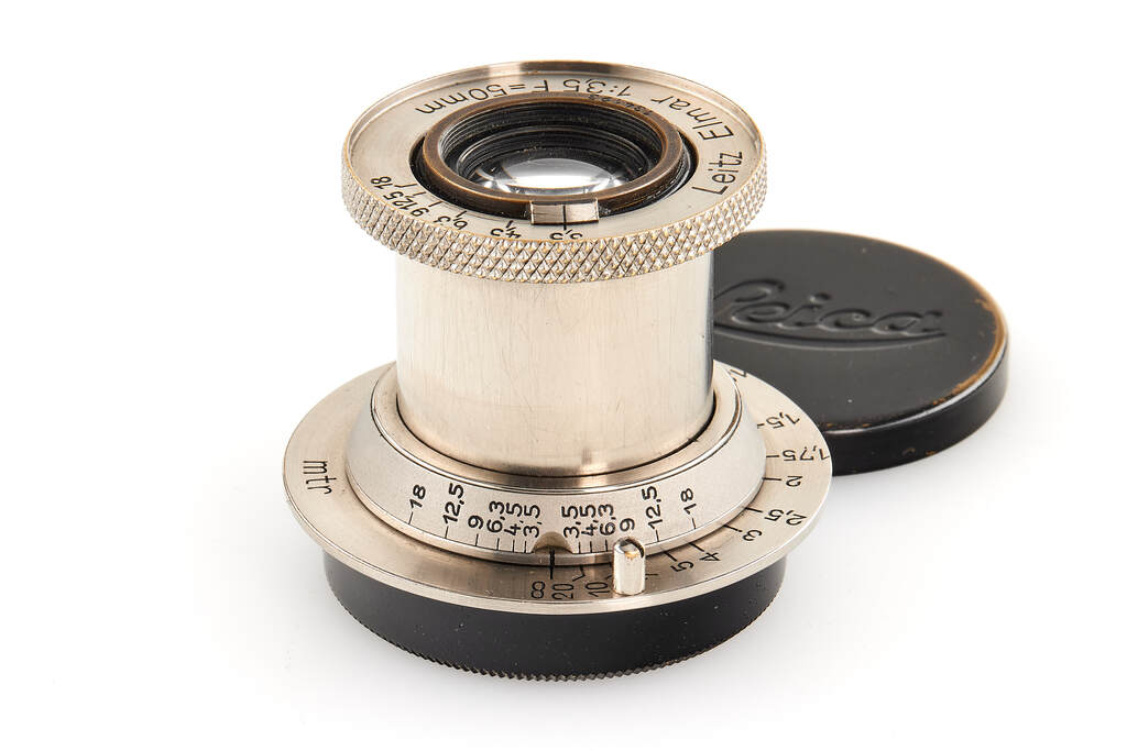 Leica Elmar nickel 3,5/50mm "square release"
