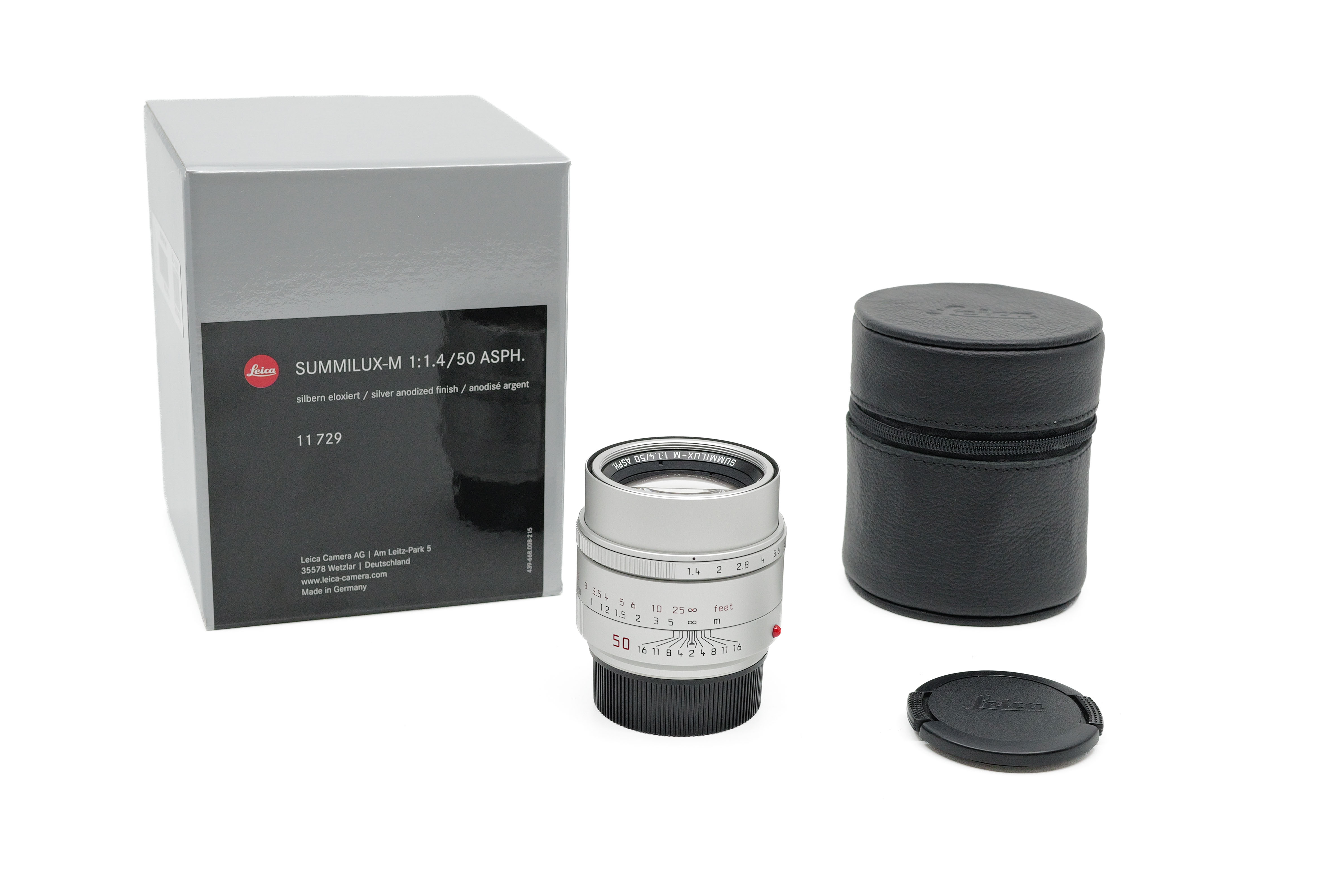 SUMMILUX-M 1:1.4/50 ASPH., silver.