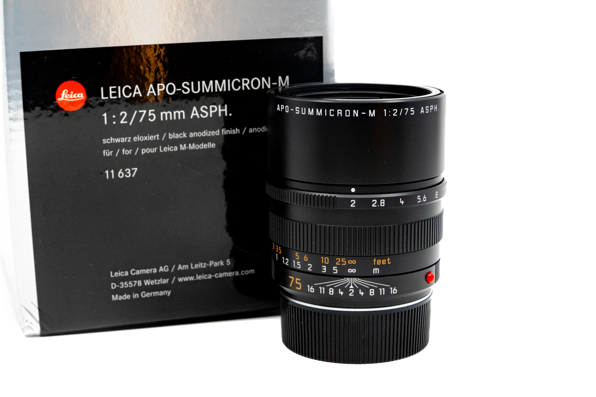 Leica 2/75mm APO-SUMMICRON-ASPH, black.
