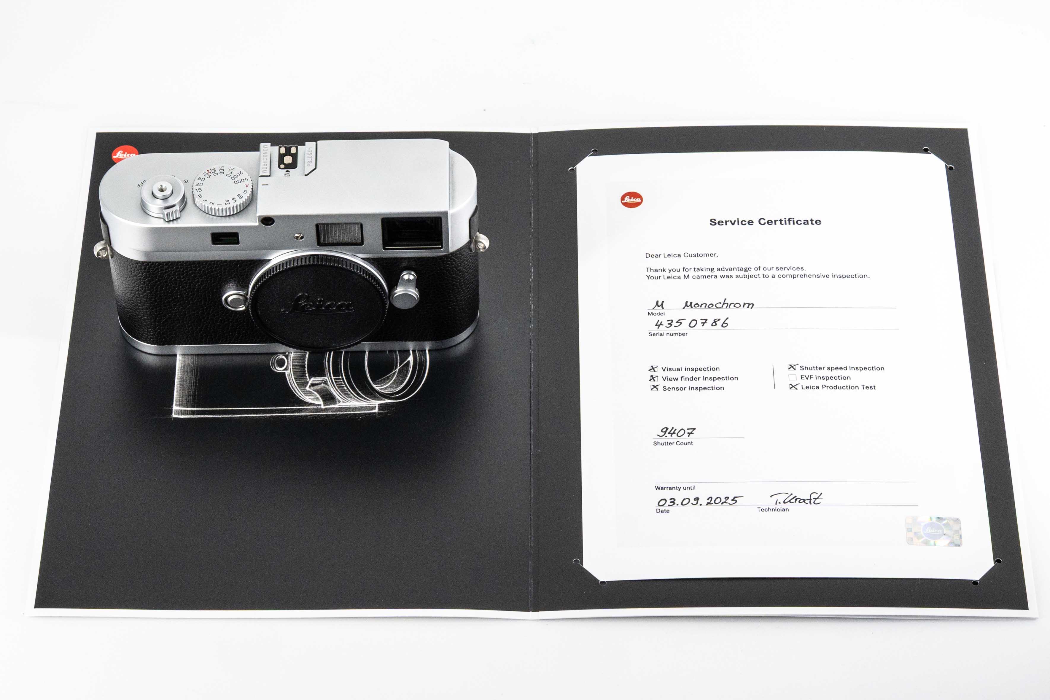 Leica M Monochrom, silver chrome-plated