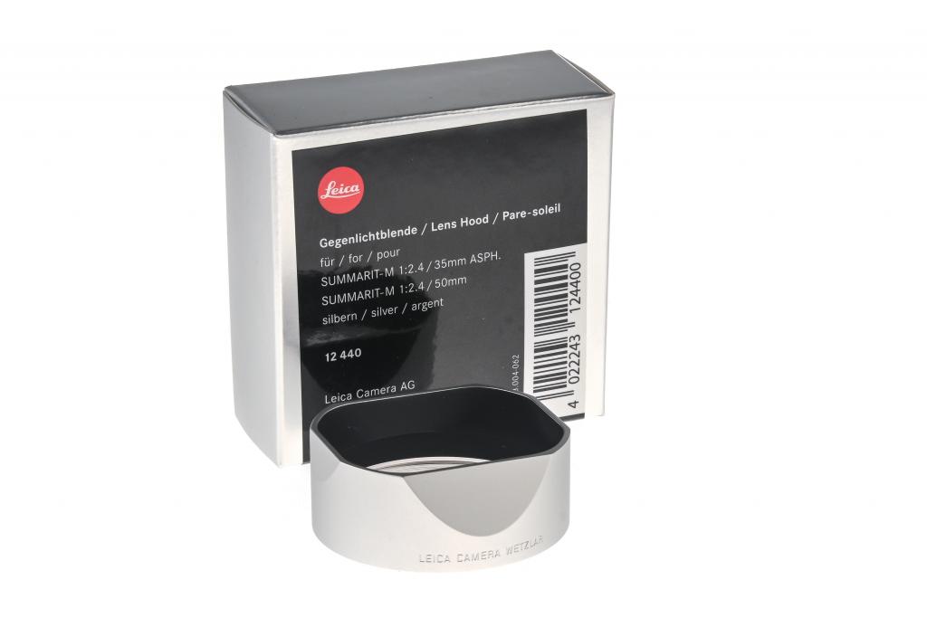 Leica 12440 chrome hood f. Leica 2,4/35 and 2,4/50 - in like new condition Leica 12440 chrome hood f. Leica 2,4/35 and 2,4/50 - in like new condition