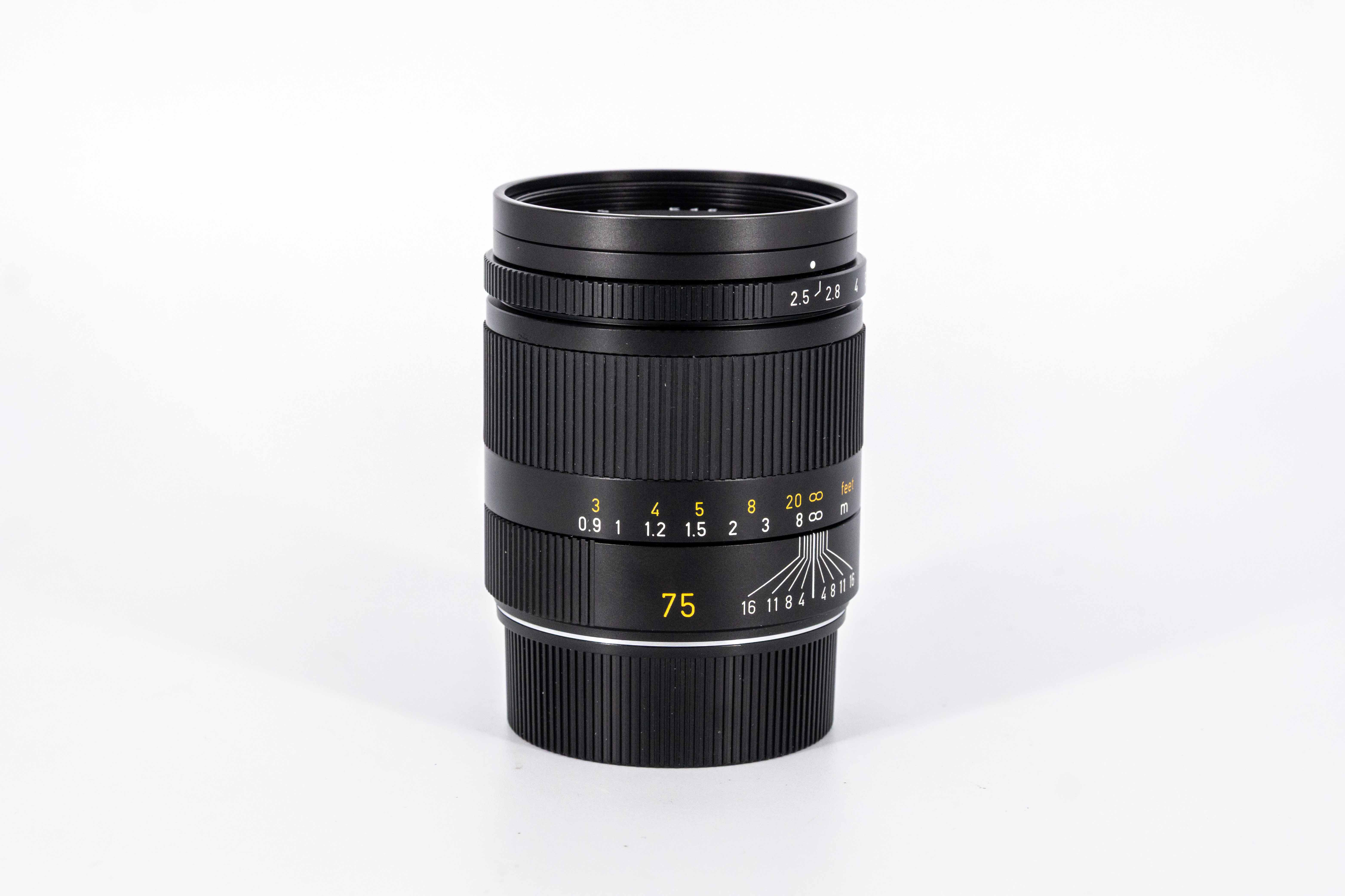 SUMMARIT-M 2.5/75 mm, black anodised.