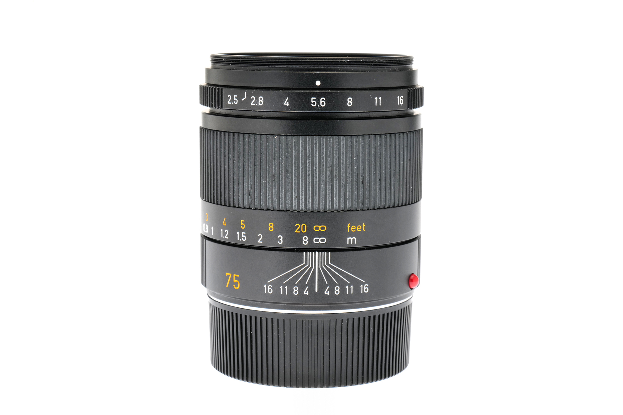 Leica SUMMARIT-M 2.5/75mm, schwarz elox. Leica SUMMARIT-M 2.5/75mm, schwarz elox.