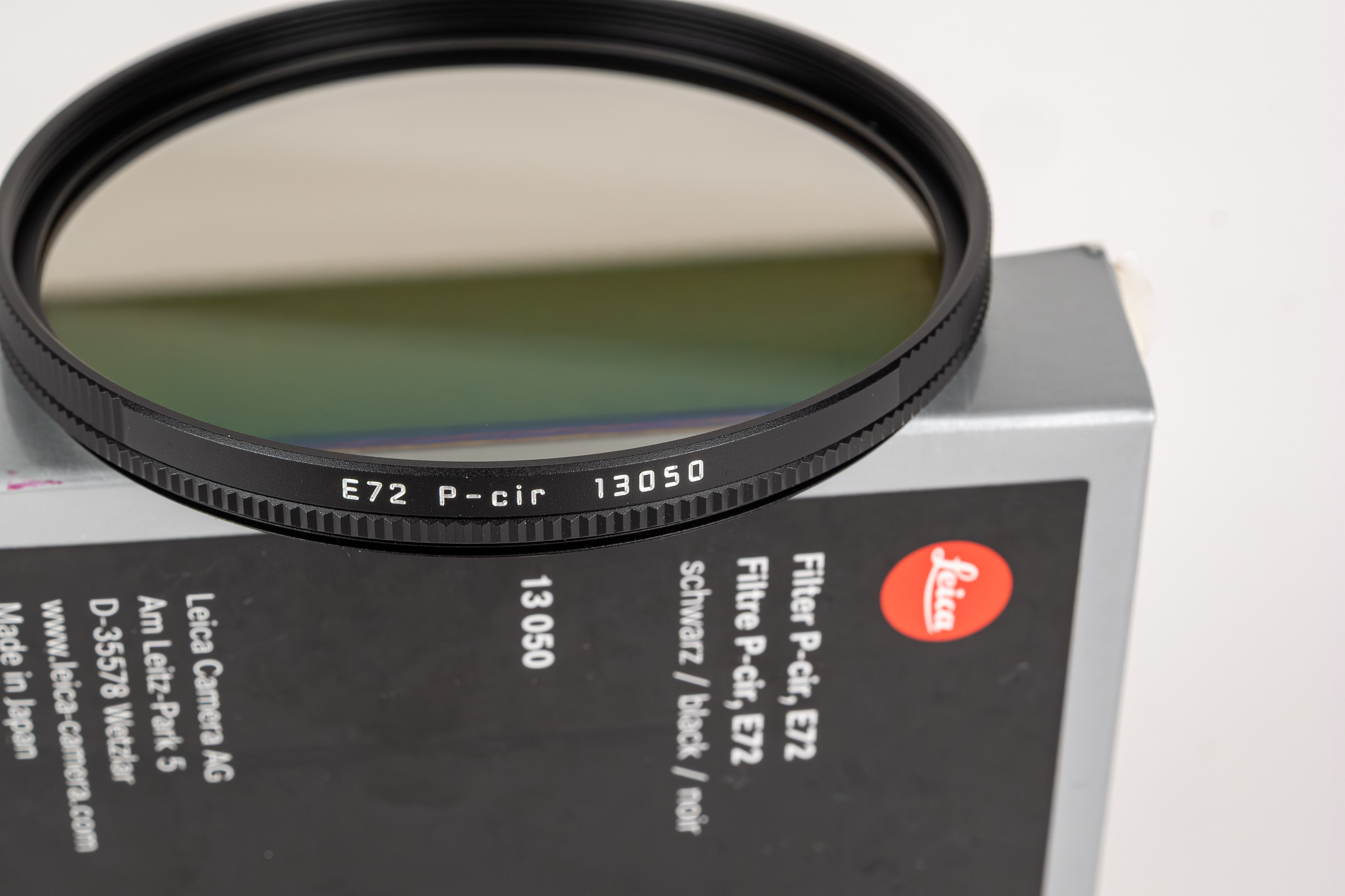 Leica P-cir Filter E72 black