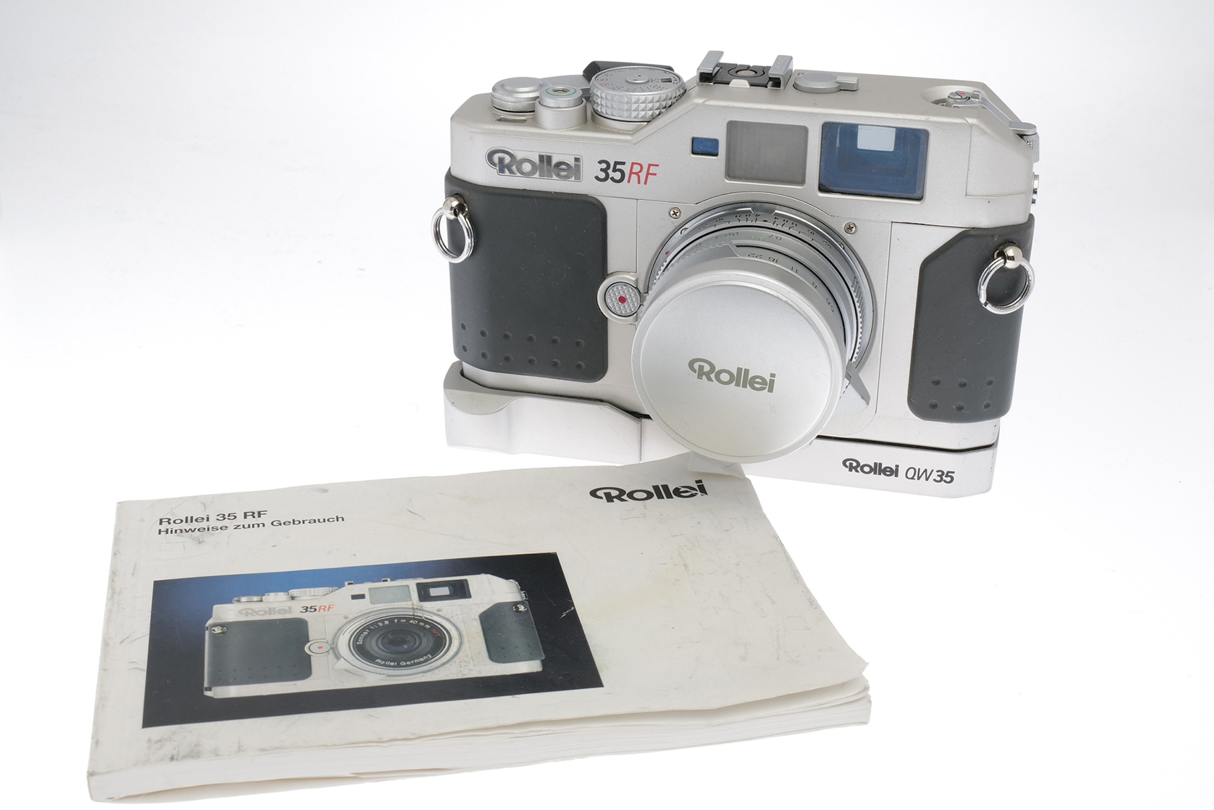 Rollei 35RF mit Sonar 2,8/40mm HFT und QW 35 Schnellaufzug Rollei 35RF mit Sonar 2,8/40mm HFT und QW 35 Schnellaufzug